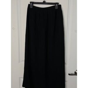 Banana Republic Black Pleated Full Length Maxi Skirt Size 6
